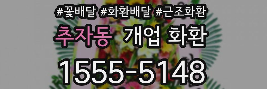 추자동 개업 화환