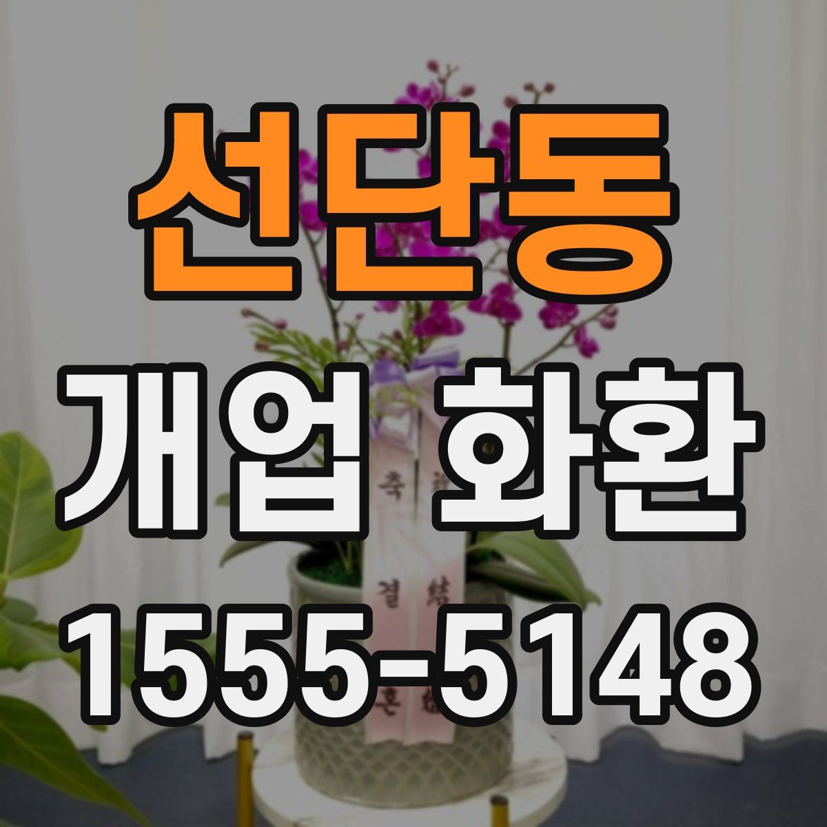 선단동 개업 화환