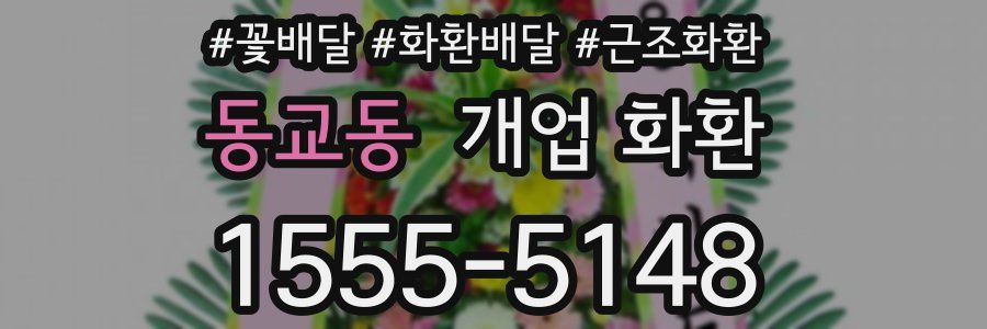 동교동 개업 화환