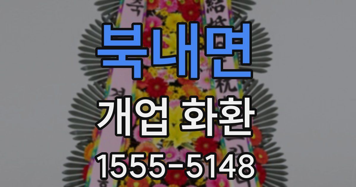 북내면 개업 화환