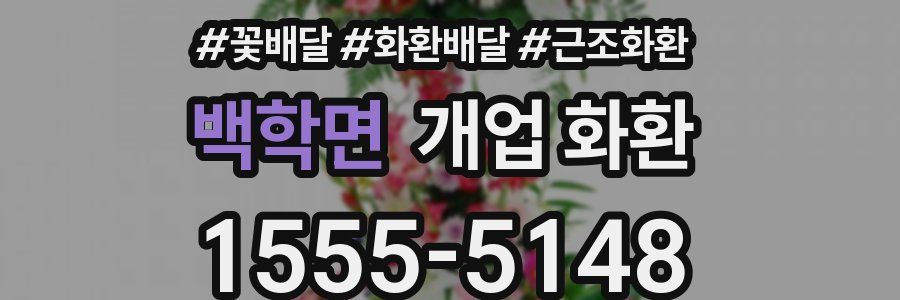 백학면 개업 화환