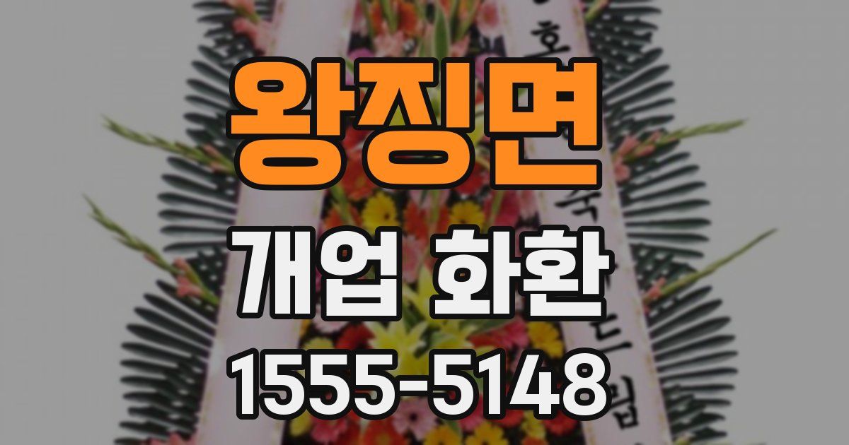 왕징면 개업 화환