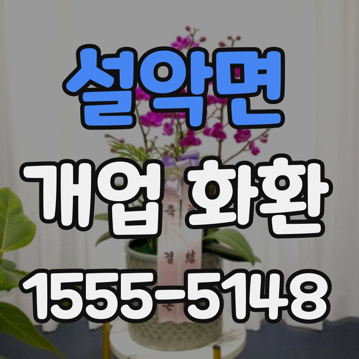설악면 개업 화환