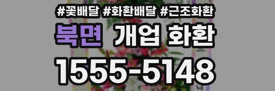 북면 개업 화환