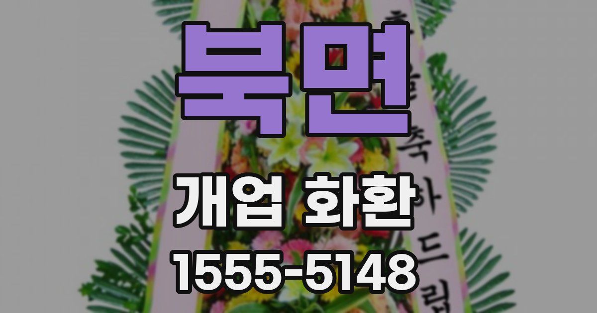 북면 개업 화환