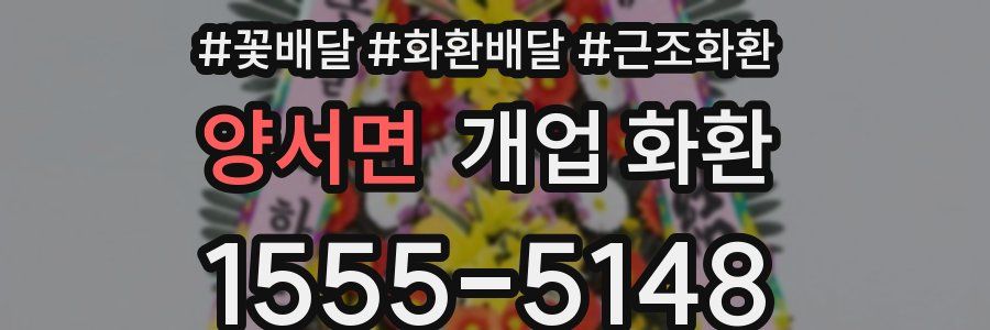 양서면 개업 화환