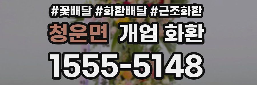 청운면 개업 화환