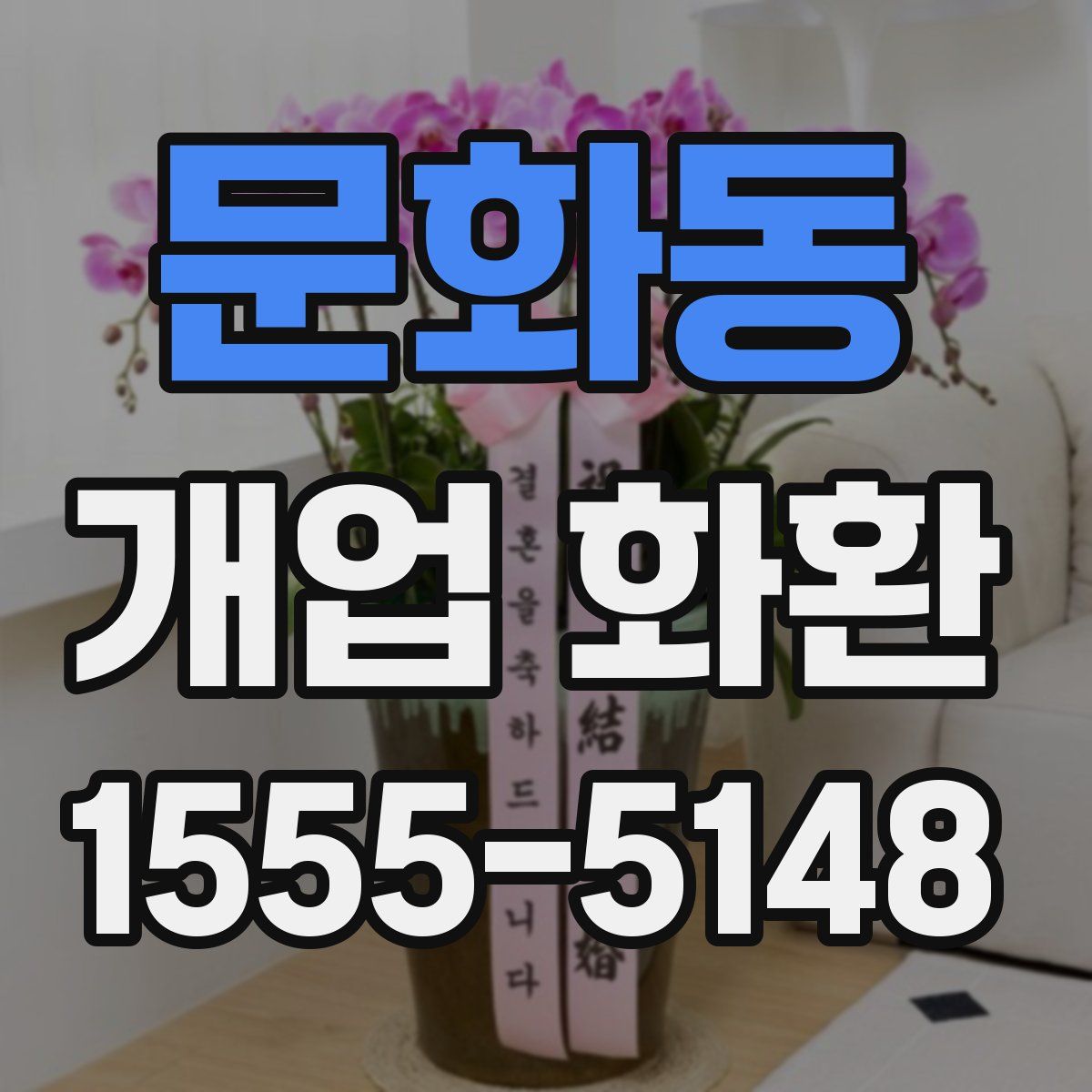 문화동 개업 화환