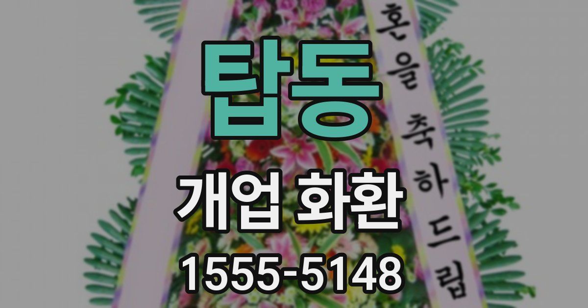 탑동 개업 화환