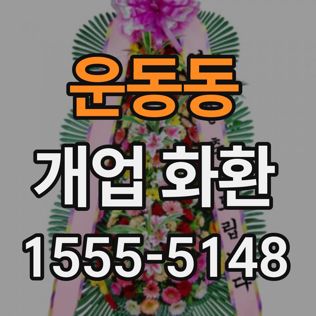 운동동 개업 화환