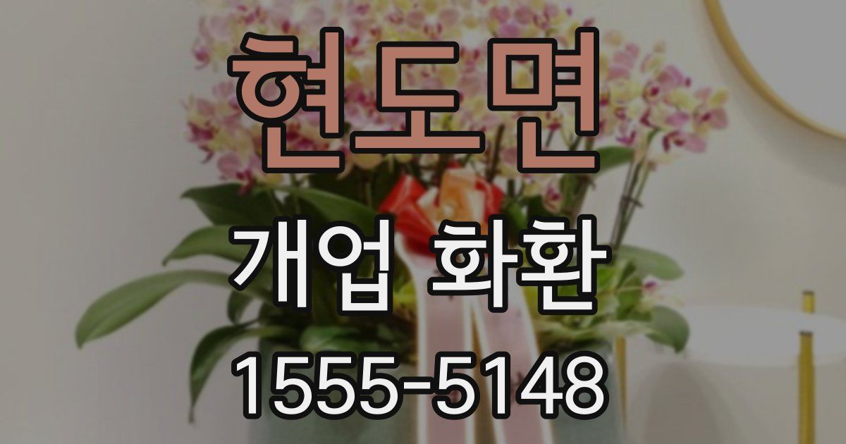 현도면 개업 화환