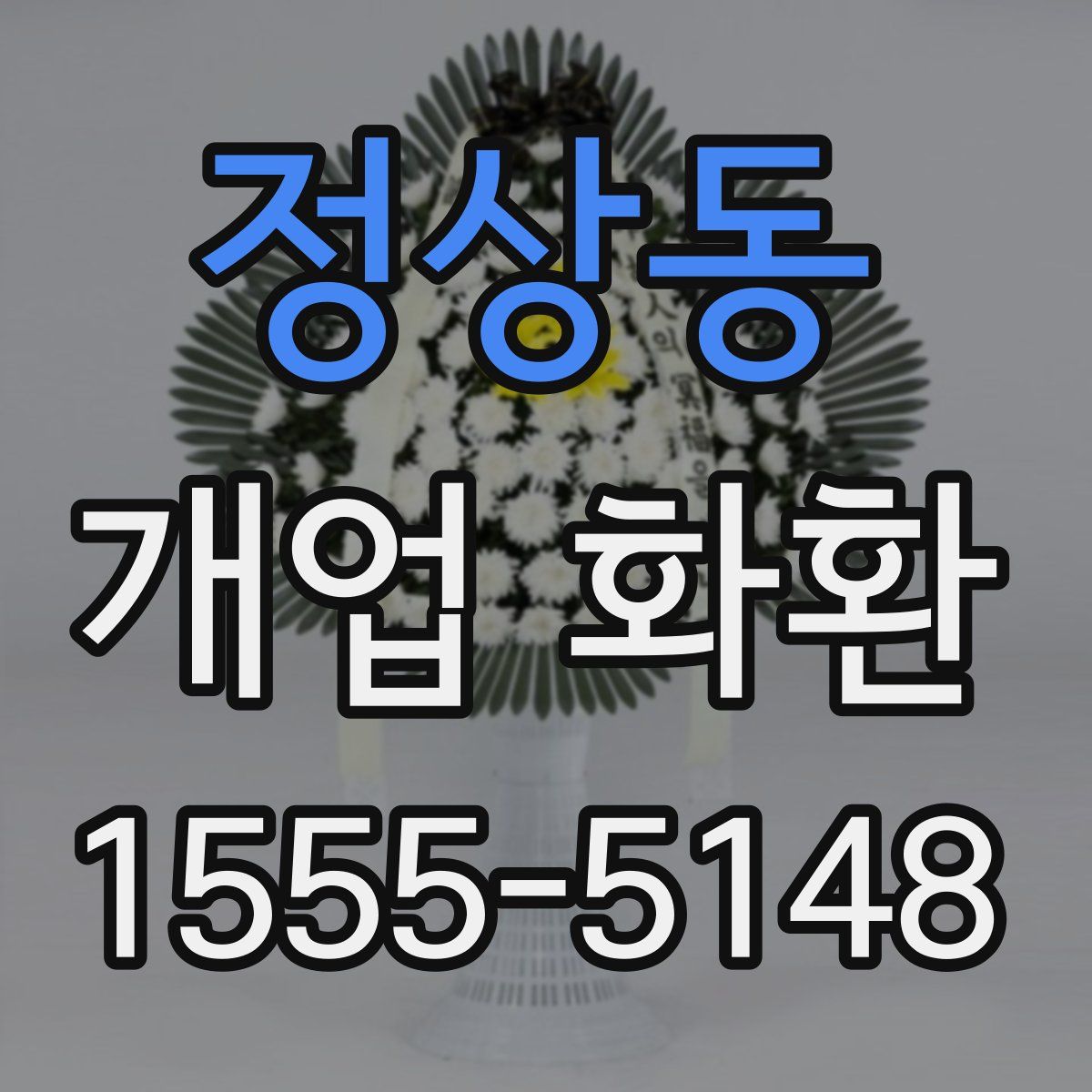정상동 개업 화환