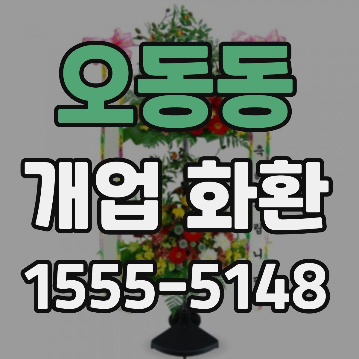 오동동 개업 화환