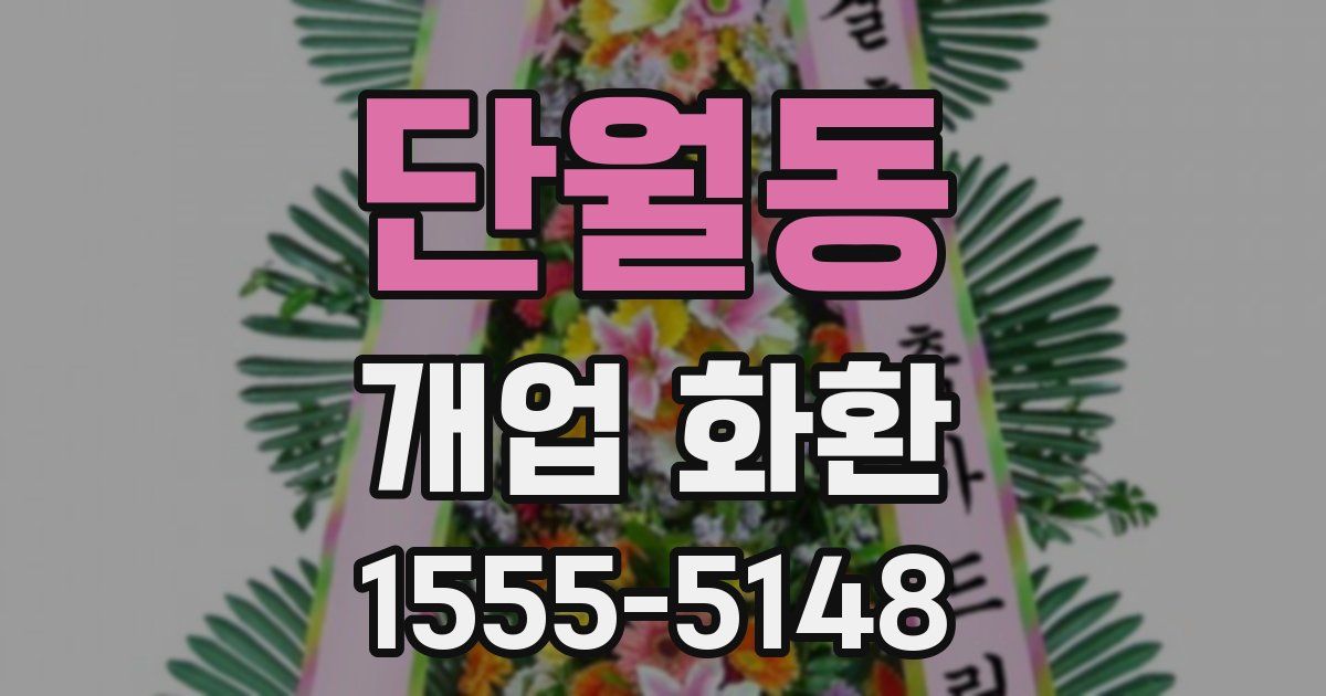 단월동 개업 화환