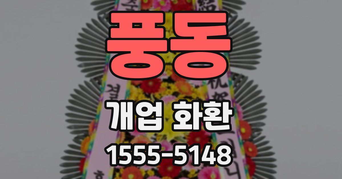 풍동 개업 화환