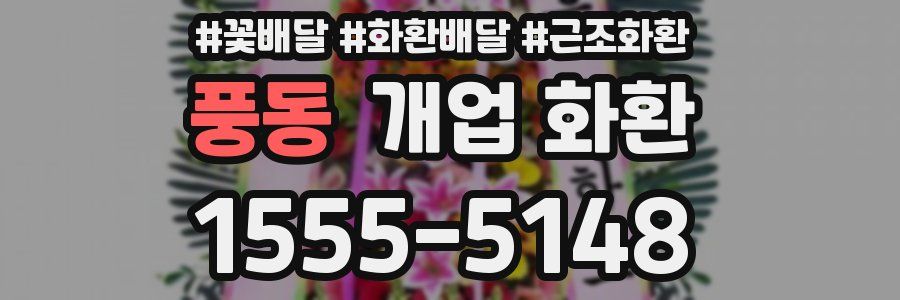 풍동 개업 화환