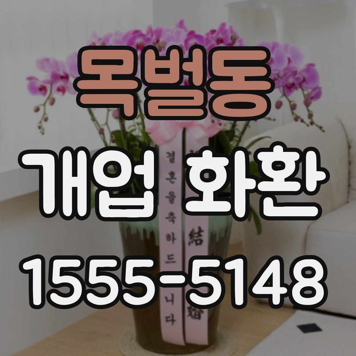 목벌동 개업 화환