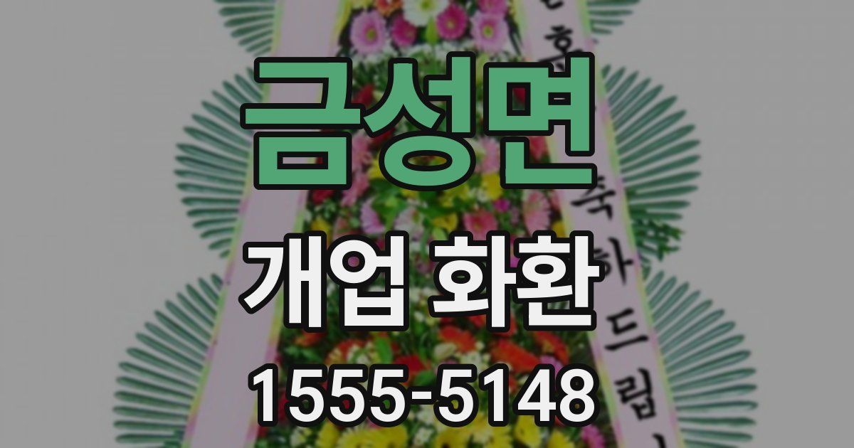 금성면 개업 화환