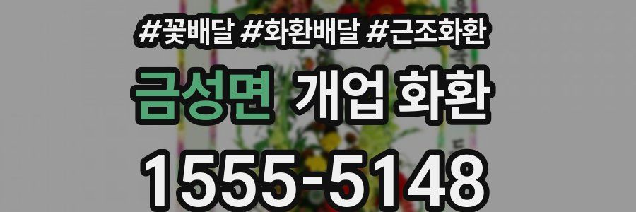 금성면 개업 화환