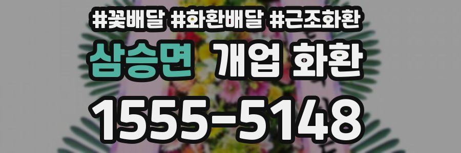 삼승면 개업 화환