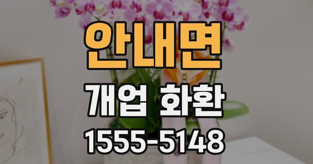 안내면 개업 화환