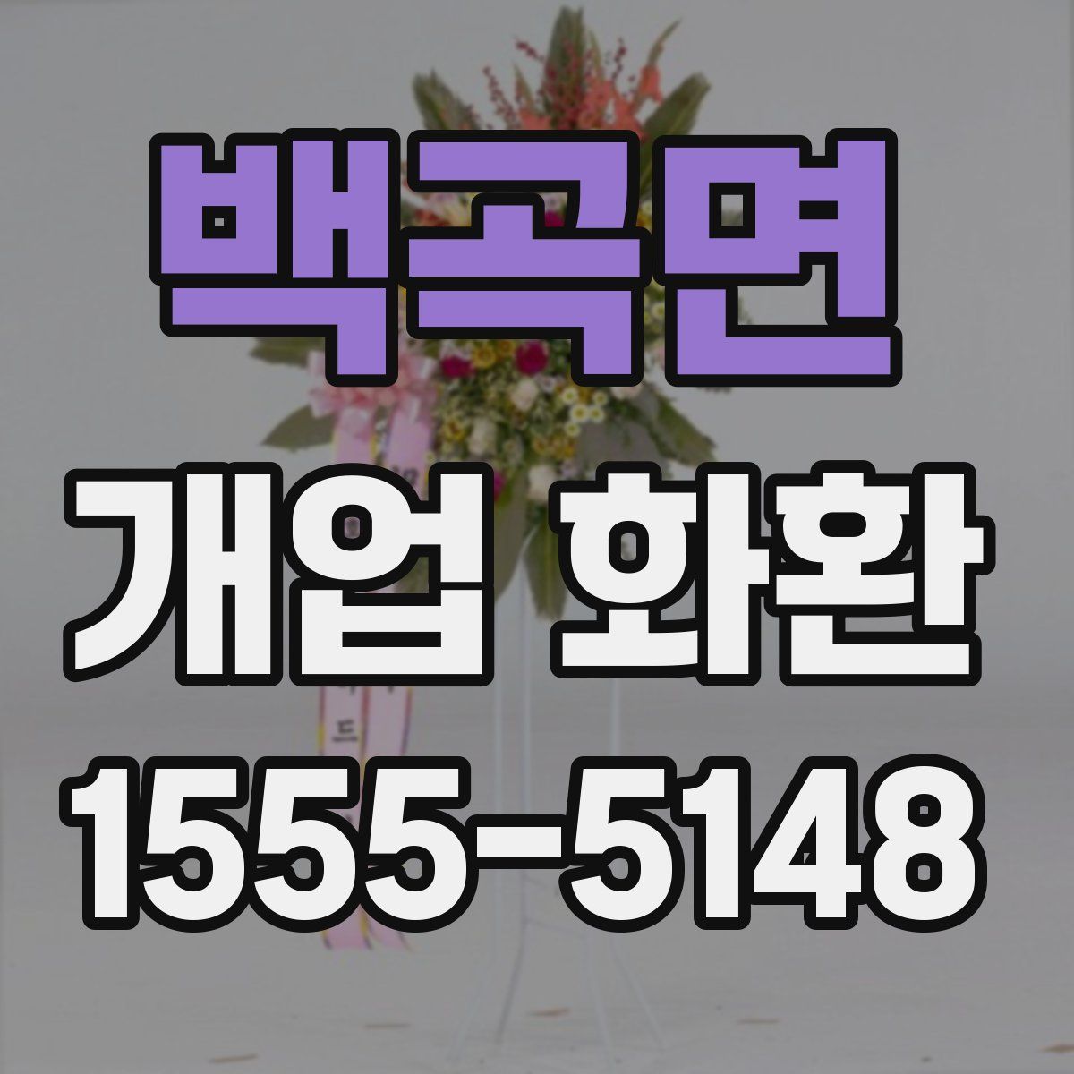 백곡면 개업 화환