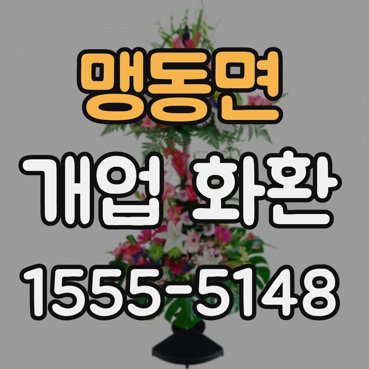 맹동면 개업 화환
