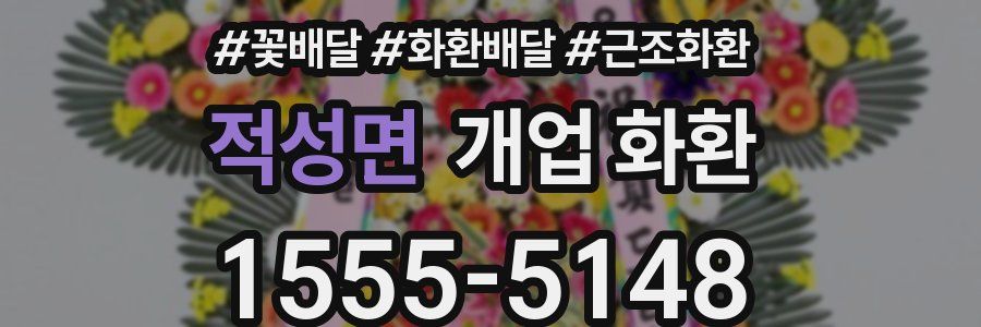 적성면 개업 화환