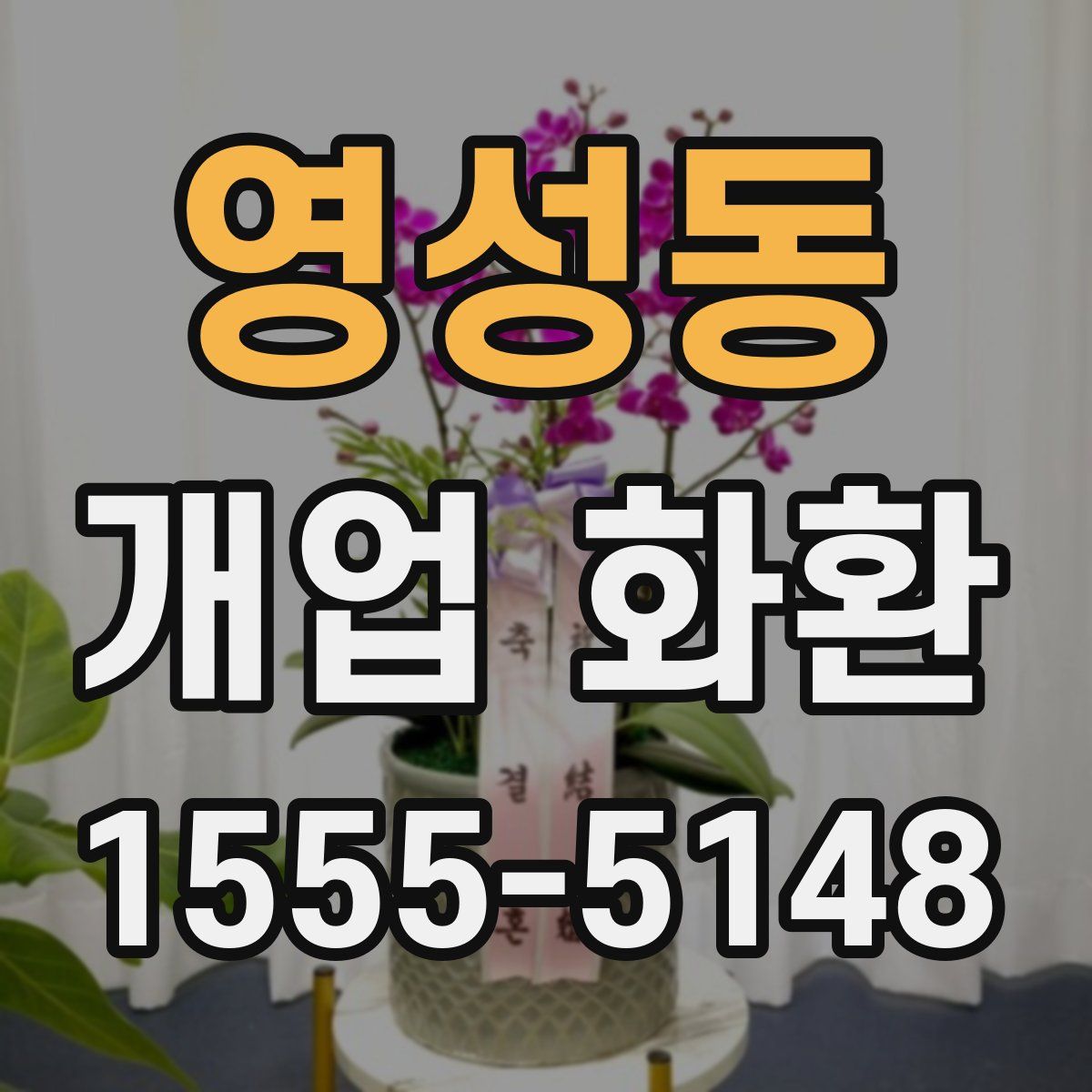 영성동 개업 화환
