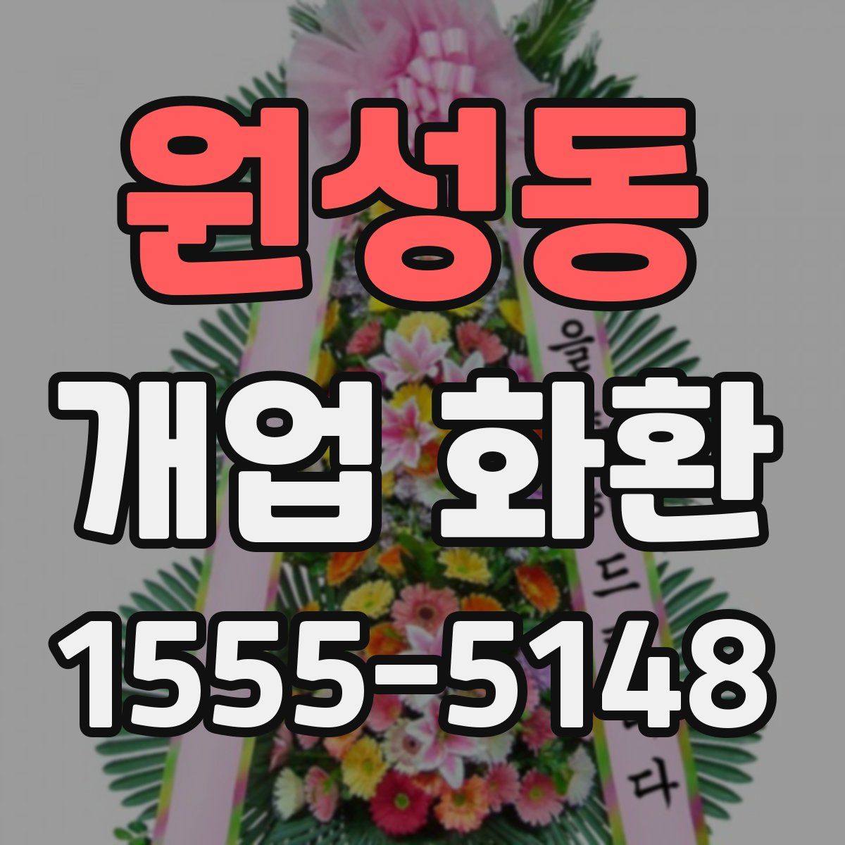 원성동 개업 화환
