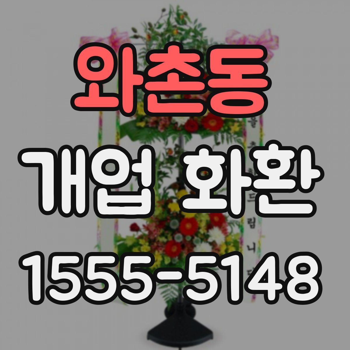 와촌동 개업 화환