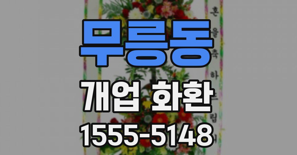 무릉동 개업 화환