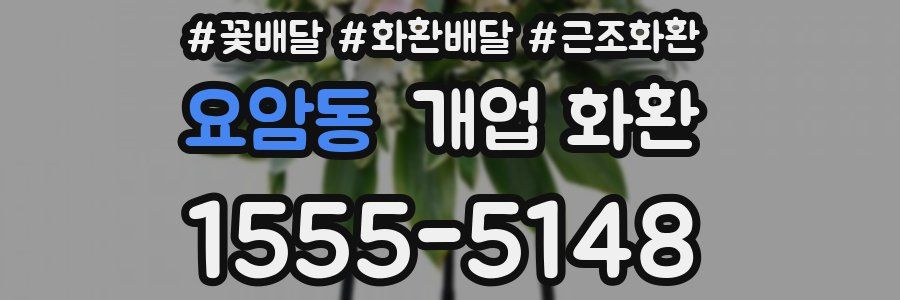 요암동 개업 화환