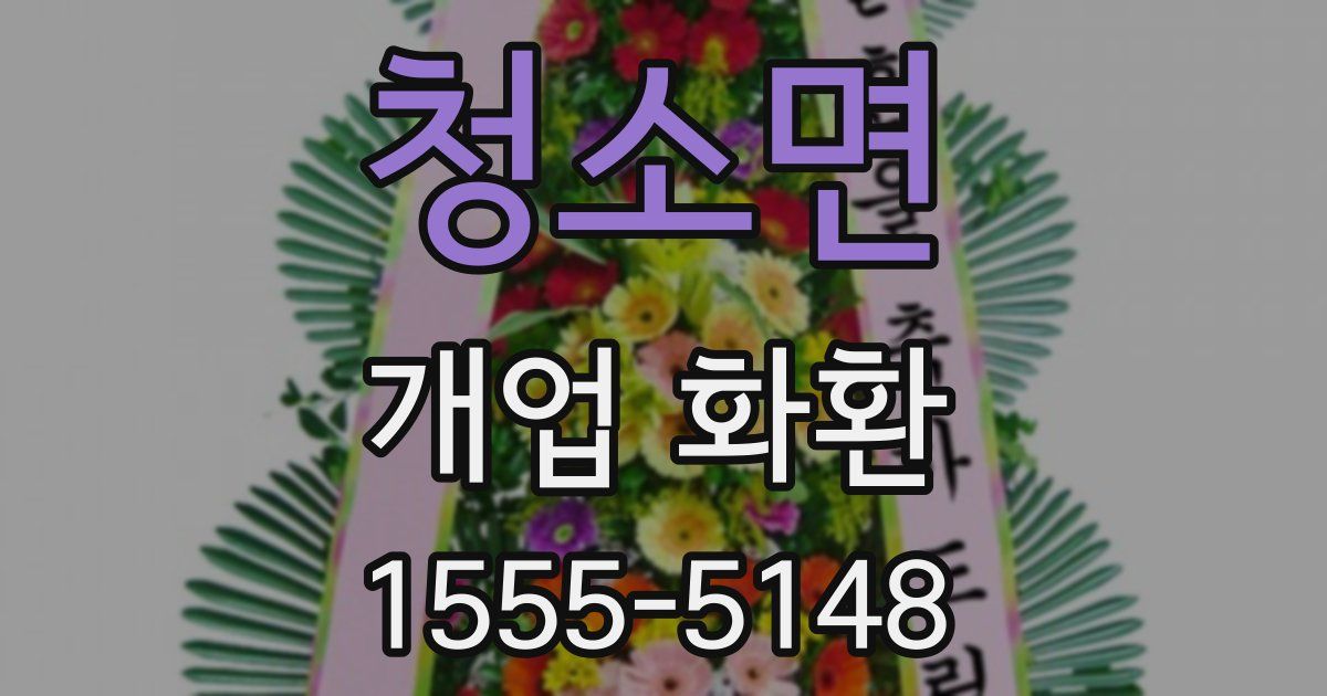 청소면 개업 화환