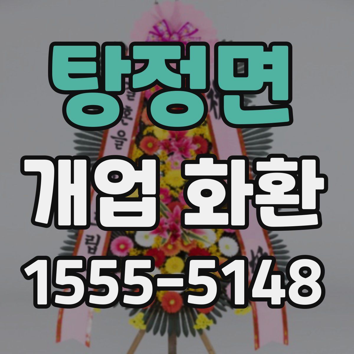 탕정면 개업 화환
