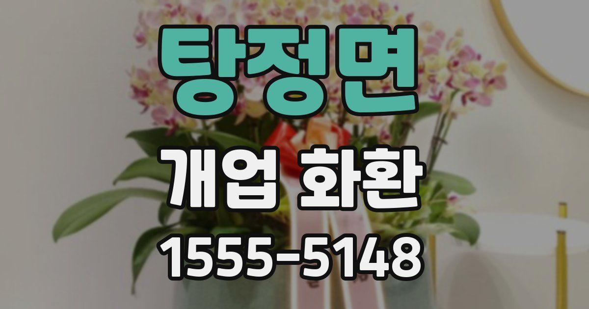 탕정면 개업 화환