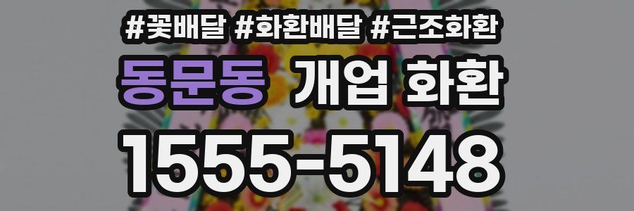 동문동 개업 화환