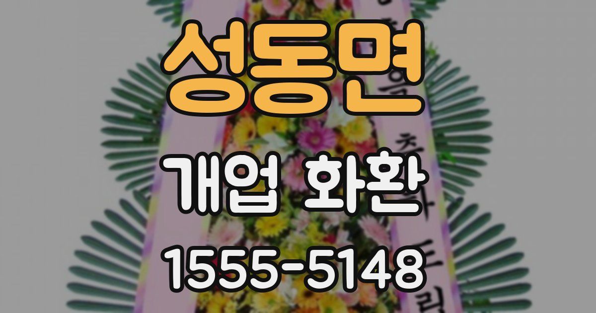 성동면 개업 화환