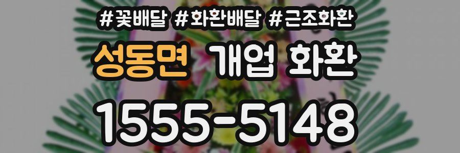 성동면 개업 화환
