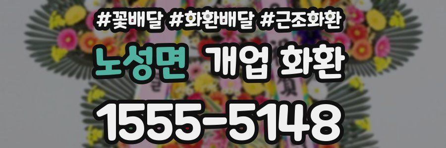 노성면 개업 화환