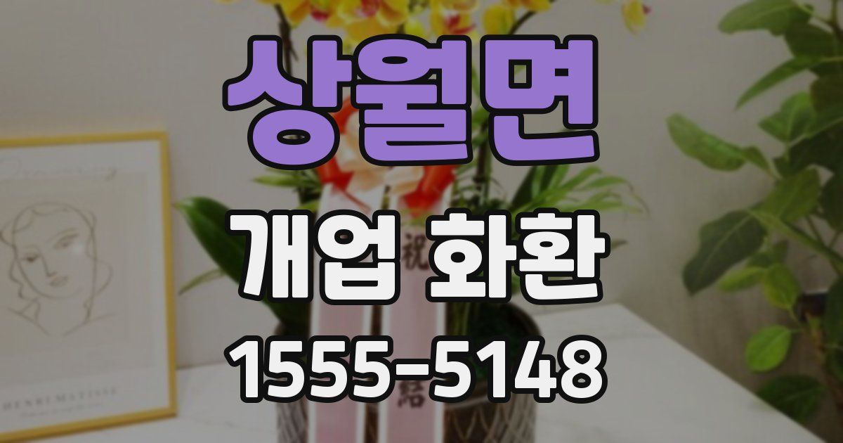 상월면 개업 화환