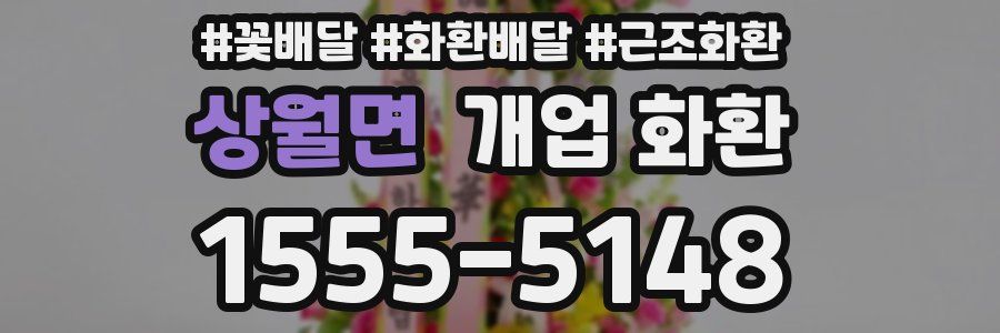상월면 개업 화환