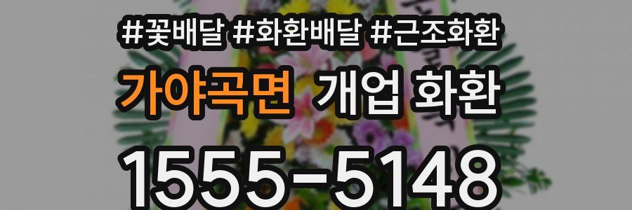 가야곡면 개업 화환