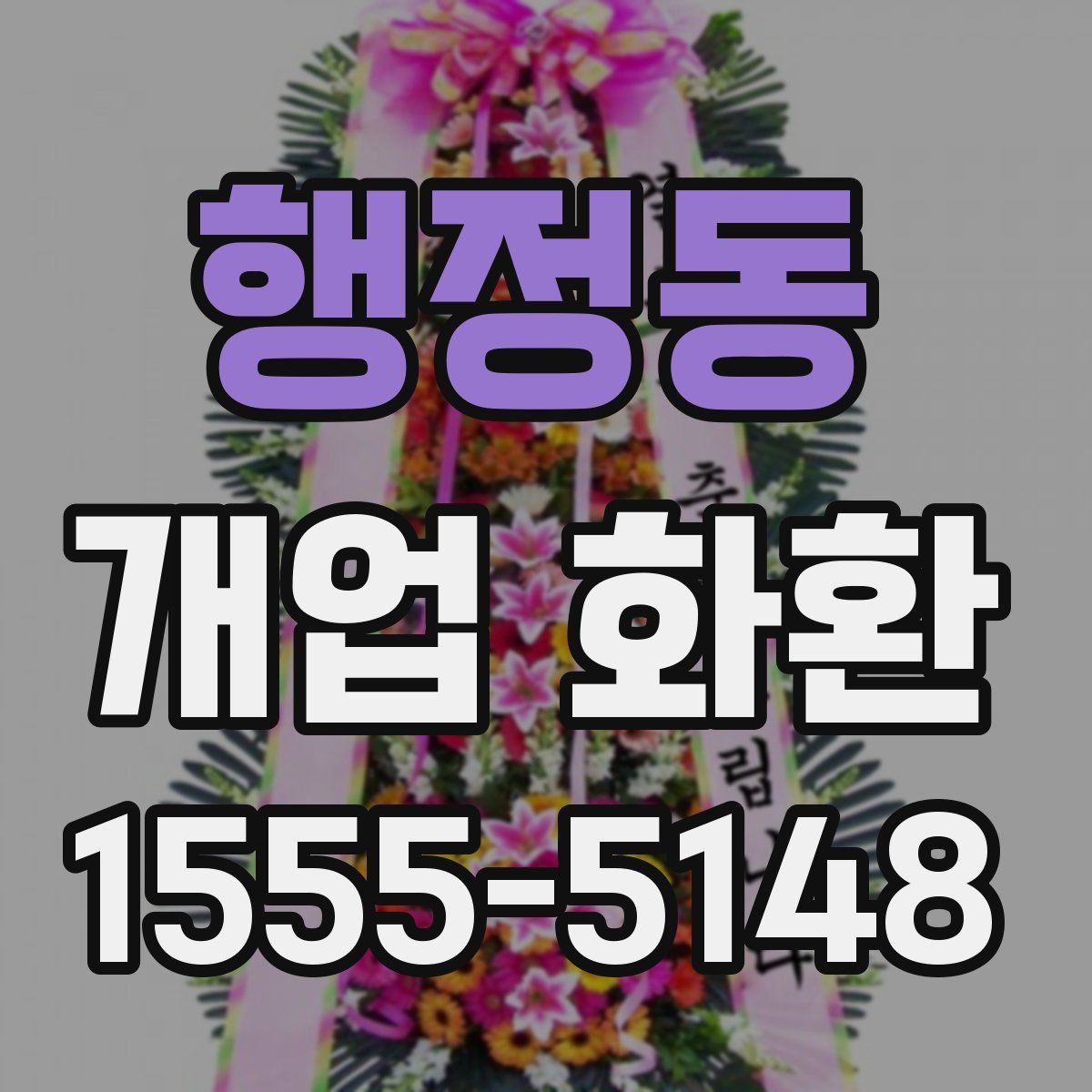 행정동 개업 화환