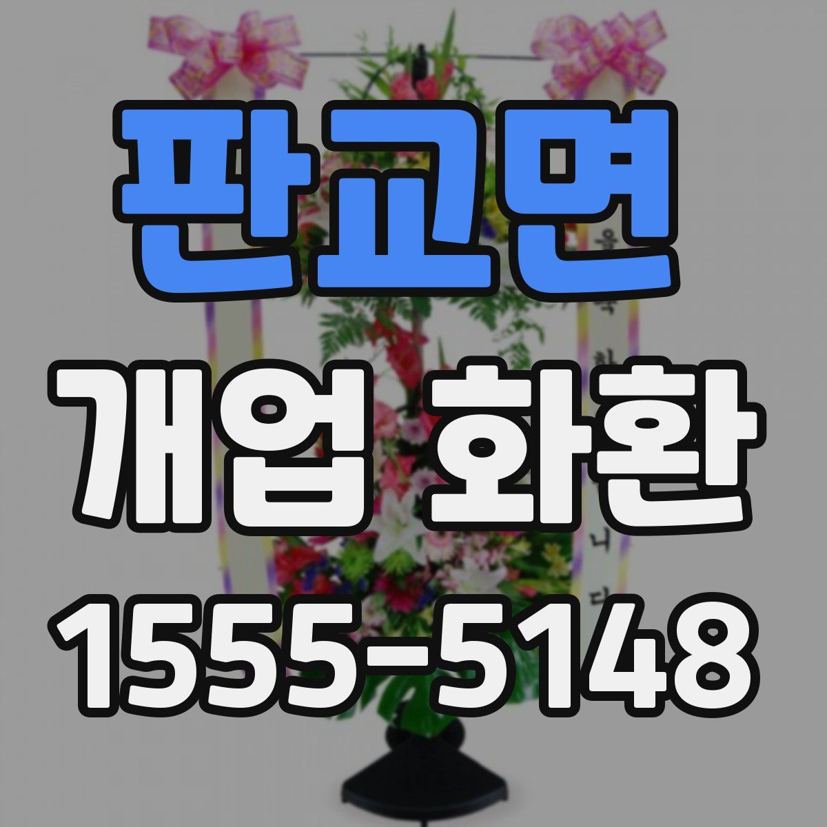 판교면 개업 화환