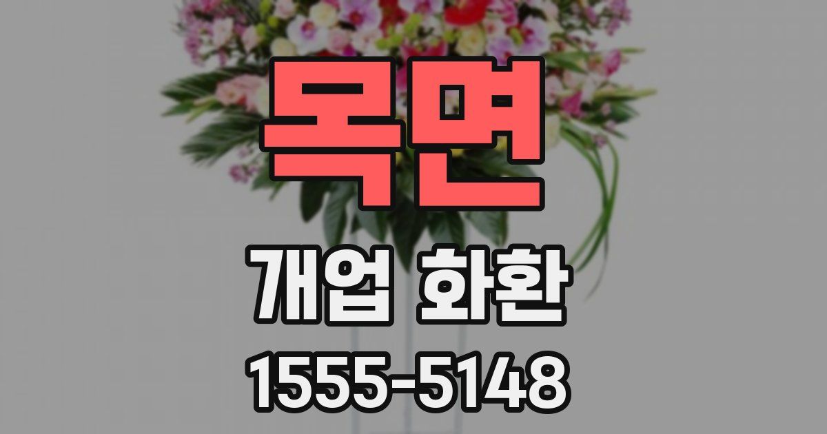 목면 개업 화환
