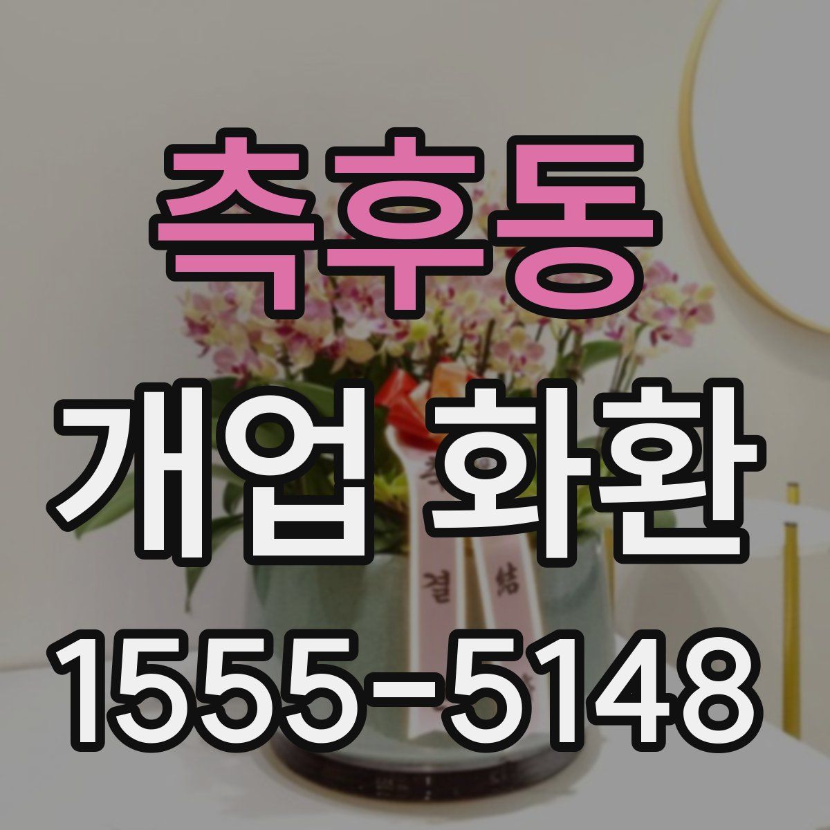 측후동 개업 화환