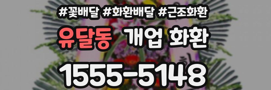 유달동 개업 화환