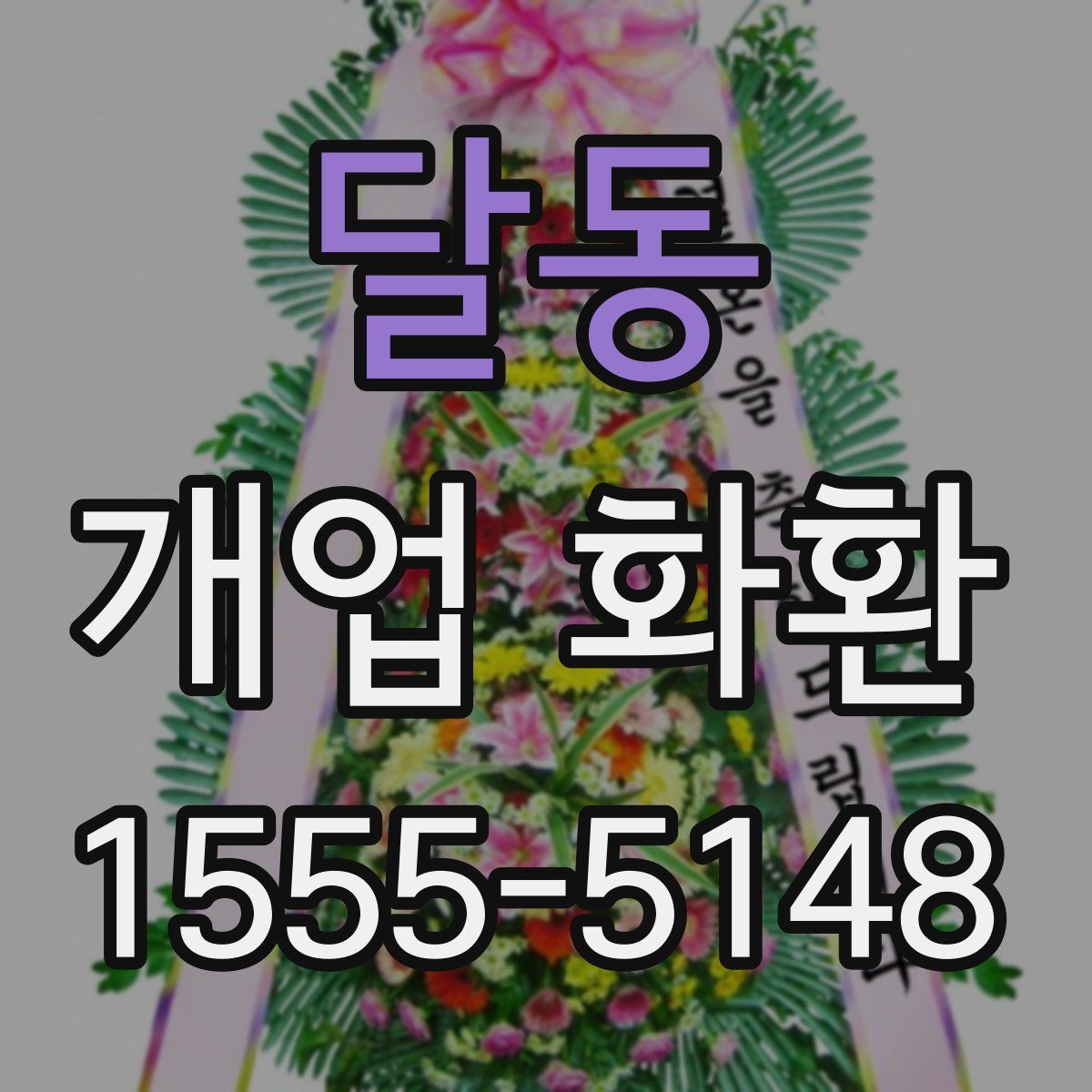 달동 개업 화환