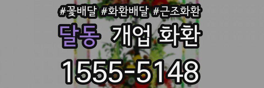 달동 개업 화환